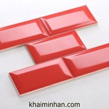 Gạch Thẻ Trang Trí Màu đỏ