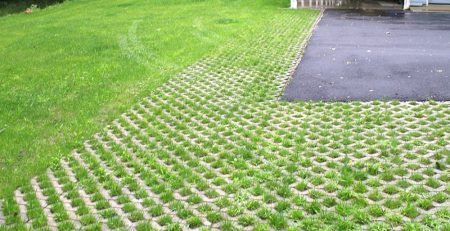 gạch trồng cỏ lát sân vườn