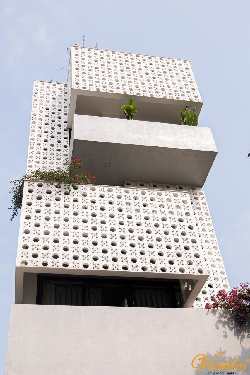 gạch thông gió ốp mặt tiền