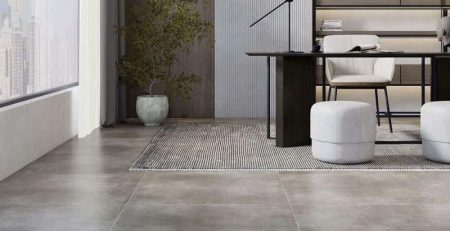 Gạch vân xi măng, mặt matt, lát sàn, sạch sẽ, độc đáo, cố điển. 