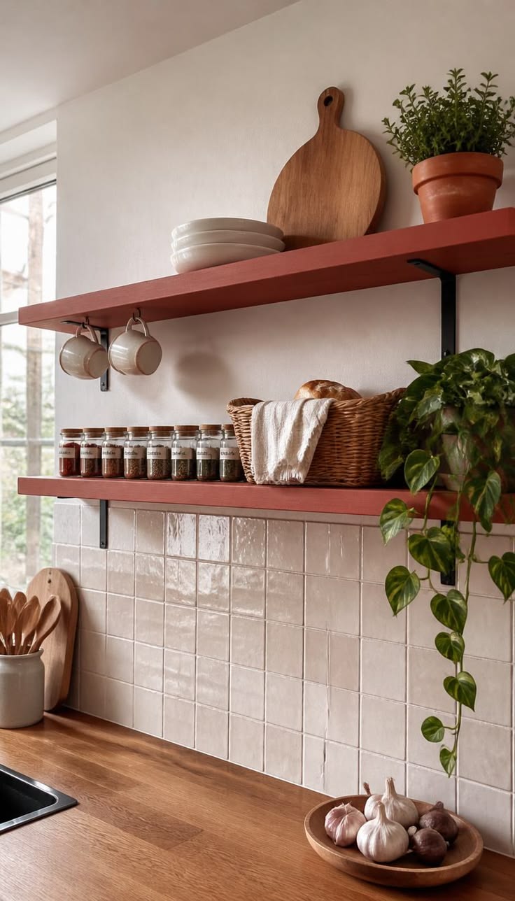 Gạch mosaic vuông ốp tường bếp